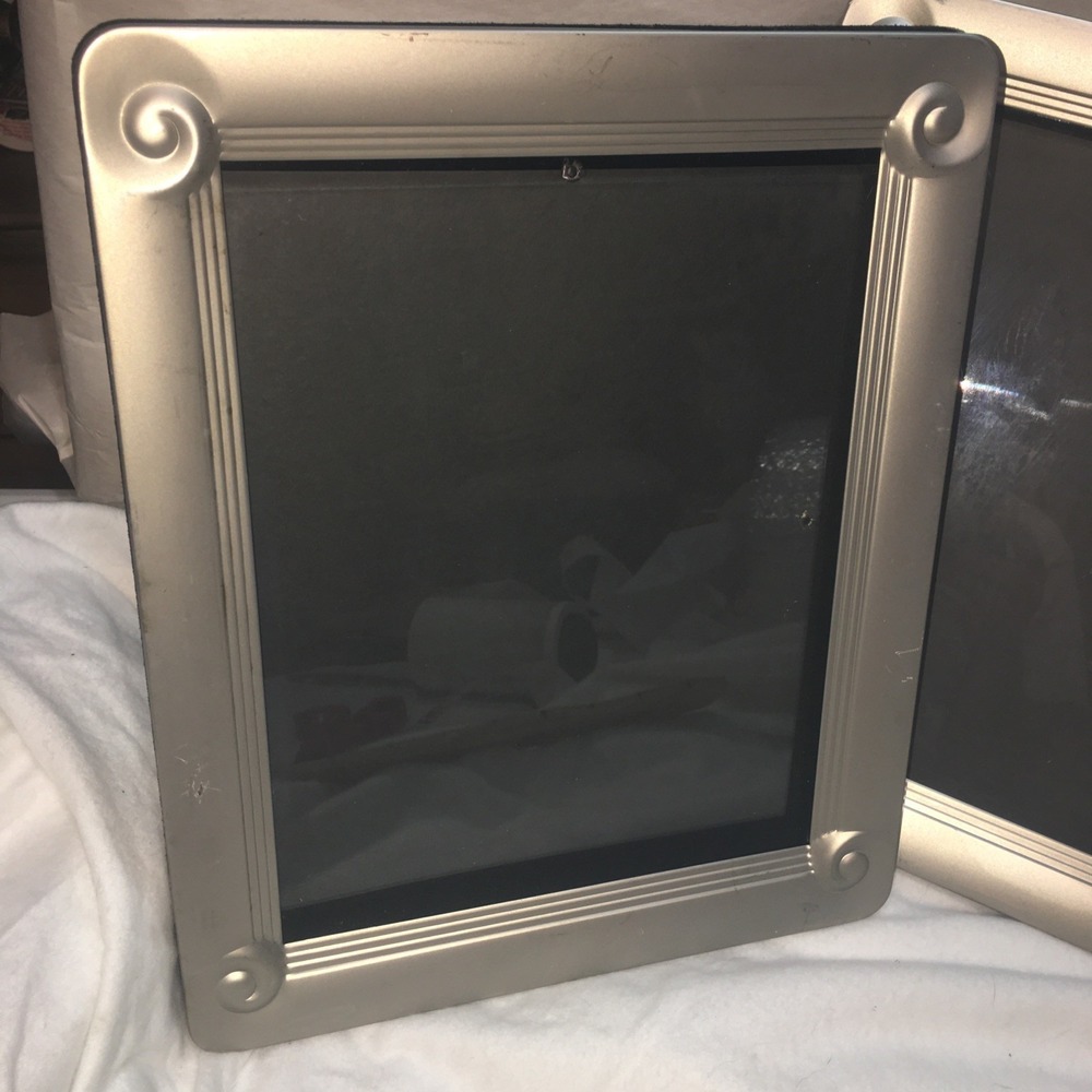Silver Satin Art Deco Photo Frames Fetco Size 9.5 X 7.5 - Picture 4 of 15